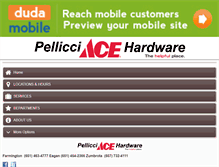 Tablet Screenshot of pellicciacehardware.com